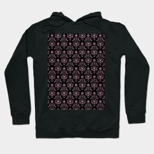 Haunted Mansion Wallpaper Black and Gold Hoodie